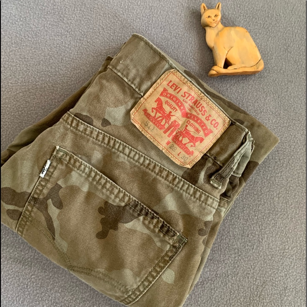 Levi’s 511 Men’s Camo Pants Skinny/Slim Cut 28x29